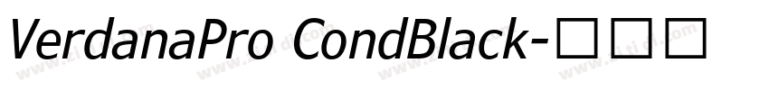 VerdanaPro CondBlack字体转换